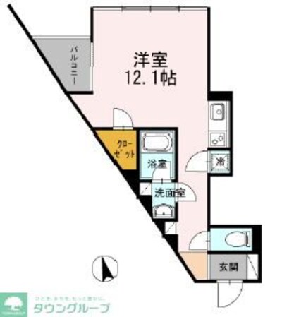 カスタリア目黒長者丸の物件間取画像